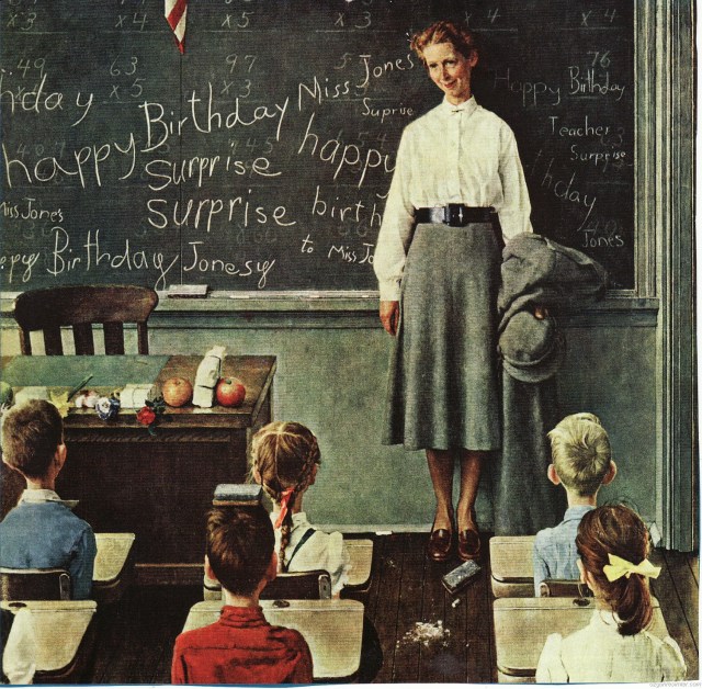 norman_rockwell_school_teacher_classroom